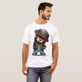 Teddy Bear und Rapper-Stil T-Shirt (Vorne ganz)