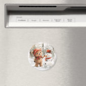 Teddy Bear und Snowman Magnet (In Situ (Geschirrspüler))