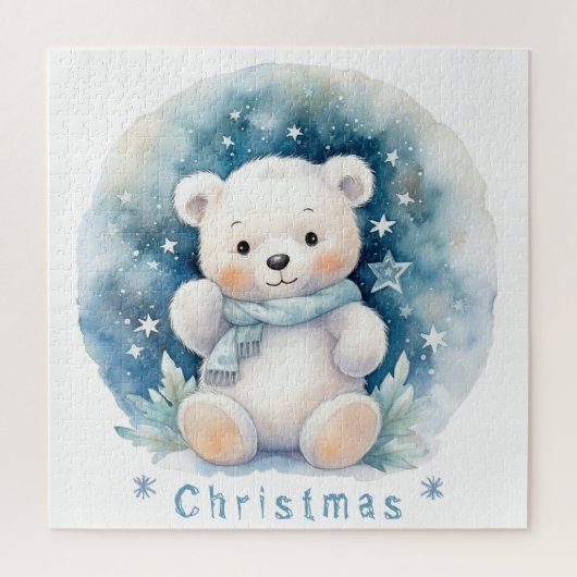 Teddy Bear und Weihnachten Puzzle (Vertikal)
