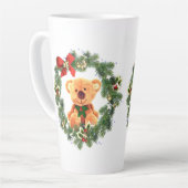 Teddy Bear und Zuhause zum Weihnachtsfeiertag Milchtasse (Linke Ecke)