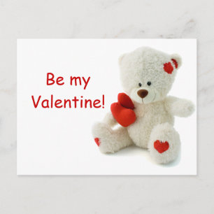 Teddy Bear Valentine Feiertagspostkarte