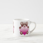 Teddy Bear Valentine Heart Espressotasse (Rechts)