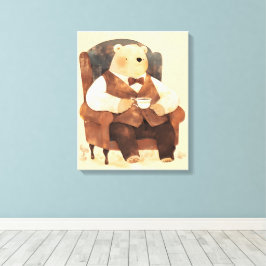 Teddy Bear Vantage Poster Art Nursery Wall Art Leinwanddruck