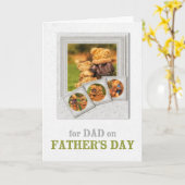 Teddy Bear Vater und Sohn Vater's Day Karte (Gelbe Blume)