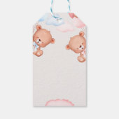 Teddy Bear Vielen Dank Baby Dusche Geschenkanhänger (Rückseite)