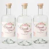 Teddy Bear Vielen Dank Baby Show Water Bottle Labe Alkoholflaschenetikett (Flaschen)