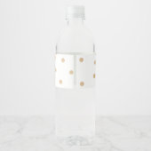 Teddy Bear Vielen Dank Baby Show Water Bottle Labe Wasserflaschenetikett (Rückseite)