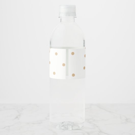Teddy Bear Vielen Dank Baby Show Water Bottle Labe Wasserflaschenetikett (Rückseite)
