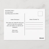 Teddy Bear Vintag Airplane Geburtstag Whimsical Postkarte (Rückseite)