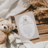 Teddy Bear Vintage Baby Shower Invitation Einladung