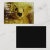 Teddy Bear Visitenkarte (Vorne/Hinten)