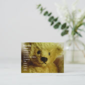 Teddy Bear Visitenkarte (Stehend Vorderseite)