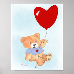 Teddy Bear Wall Art Poster