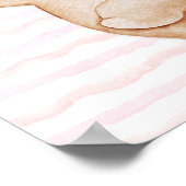 Teddy bear wall art poster Happy dance poster (Ecke)