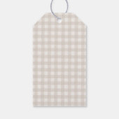 Teddy Bear We Can Bearly Wait Birthday Geschenkanhänger (Rückseite)