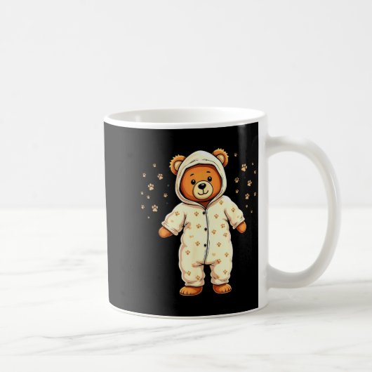 Teddy Bear Wearing Pajamas  Kaffeetasse (Rechts)