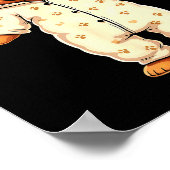 Teddy Bear Wearing Pajamas  Poster (Ecke)
