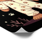 Teddy Bear Wearing Pajamas  Poster (Ecke)