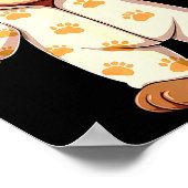 Teddy Bear Wearing Pajamas Poster (Ecke)