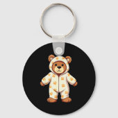 Teddy Bear Wearing Pajamas  Schlüsselanhänger (Vorderseite)
