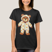 Teddy Bear Wearing Pajamas T-Shirt (Vorderseite)