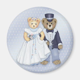 Teddy Bear Wedding - Anpassen Magnet
