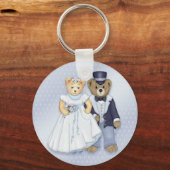 Teddy Bear Wedding - Anpassen Schlüsselanhänger (Vorderseite)