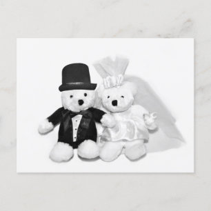 Teddy Bear Wedding Postkarte
