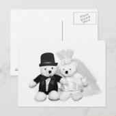 Teddy Bear Wedding Postkarte (Vorne/Hinten)