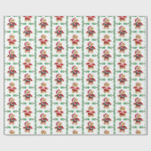 Teddy Bear Weihnachtsgeschenk Wrapping Paper Geschenkpapier (Flach)