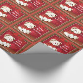 Teddy Bear Weihnachtswrapping Paper Geschenkpapier (Ecke)