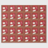 Teddy Bear Weihnachtswrapping Paper Geschenkpapier (Flach)