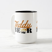 Teddy Bear - weiße Tasse (Vorderseite Links)