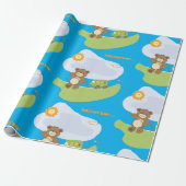 Teddy Bear Welcome Baby Kinderzimmer Design Geschenkpapier (Ungerollt)
