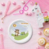 Teddy Bear Welcome Baby Kinderzimmer Design Pappteller (Party)