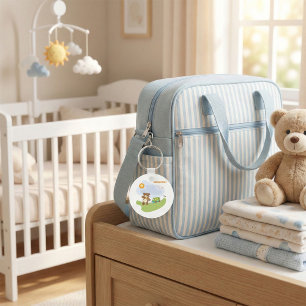 Teddy Bear Welcome Baby Kinderzimmer Design Schlüsselanhänger