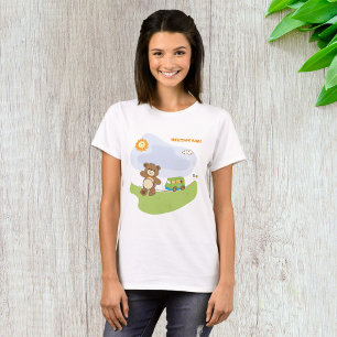 Teddy Bear Welcome Baby Kinderzimmer Design T-Shirt