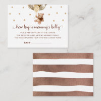 Teddy Bear wie groß ist Mama's Bauchegarte