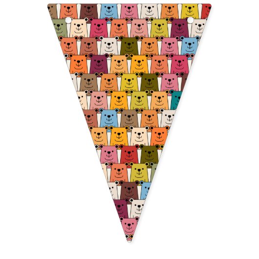 Teddy Bear Wimpelkette (Dritte Fahne)