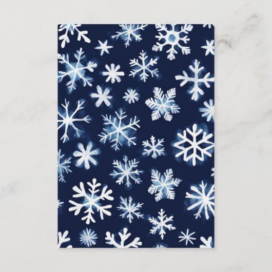 Teddy Bear Winter Boy Babydusche Bücher für Baby Begleitkarte (Rückseite)