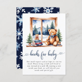 Teddy Bear Winter Boy Babydusche Bücher für Baby Begleitkarte