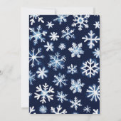 Teddy Bear Winter Boy Babydusche Einladung (Rückseite)