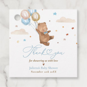 Teddy Bear wir können frühzeitig abwarten Baby Dus Geschenkanhänger