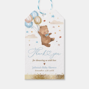 Teddy Bear wir können frühzeitig abwarten Baby Dus Geschenkanhänger