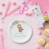 Teddy Bear wir können frühzeitig abwarten Baby Dus Pappteller (Party)