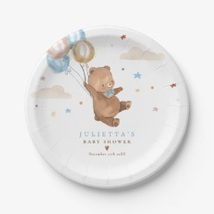 Teddy Bear wir können frühzeitig abwarten Baby Dus Pappteller