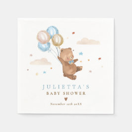 Teddy Bear wir können frühzeitig abwarten Baby Dus Serviette