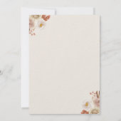 Teddy Bear wir können frühzeitig abwarten Boho Bab Einladung (Rückseite)