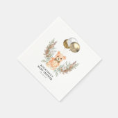 Teddy Bear wir können frühzeitig neutrale Babydusc Serviette (Ecke)