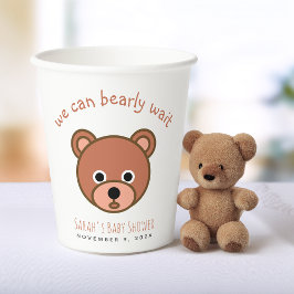 Teddy Bear wir können frühzeitig Niedliche Baby-Du Pappbecher
